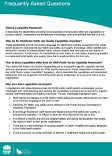 Healthcare safety and quality capabilties faqs