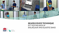 Beard Cover Technique - Fit testing with a balaclava and elastic band