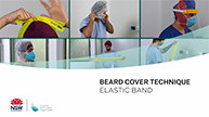 Beard cover technique elastic band