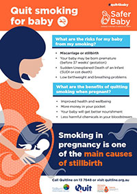 Quit smoking for baby flyer
