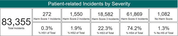 Patient-related Incidents by Severity